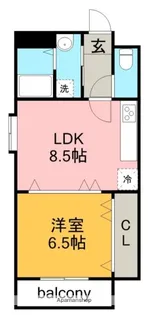 フェリーチェ【3階】の間取り