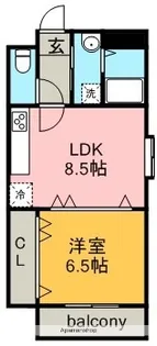 フェリーチェ【5階】の間取り