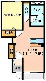 ア・レーズ秀【1階】の間取り