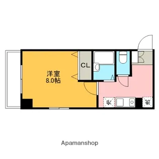 ディアコートA【3階】の間取り