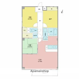 シーズンコート泰明町【6階】の間取り