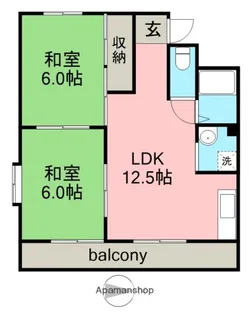 牧野ハイツ【3階】の間取り