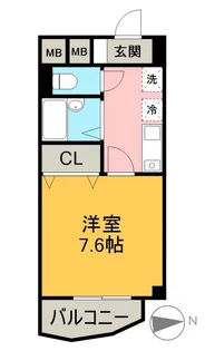 1Kの間取り画像