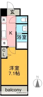 高畑レジデンス【4階】の間取り