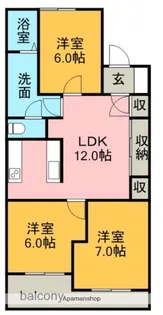 OCEAN61【2階】の間取り
