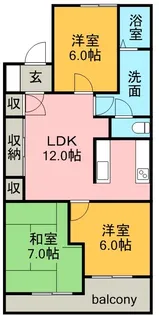 OCEAN 61【4階】の間取り