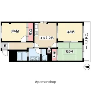 コーポラス第二【301号室】の間取り