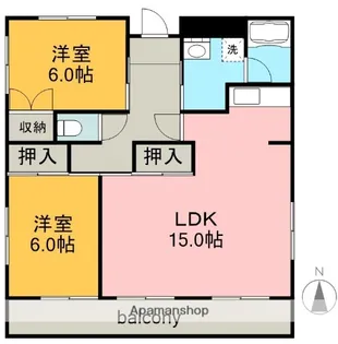 ブランドール【3階】の間取り