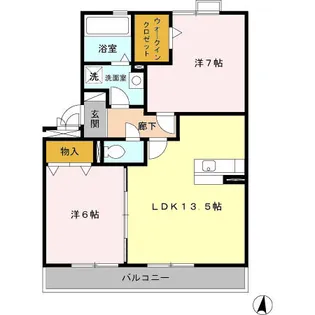 シャンポール小碓【2階】の間取り