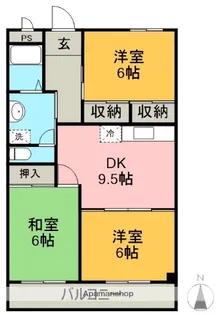 はら第2ハイツ【1階】の間取り