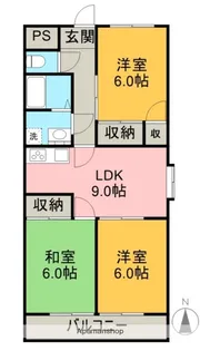 フォレスト本宮【5階】の間取り