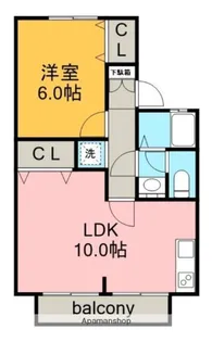 ファミール清水C1【2階】の間取り
