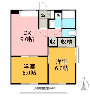 ウィンドミル【2階】の間取り