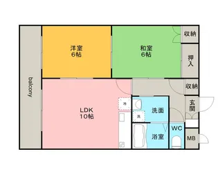 リバーサイド前田【5階】の間取り