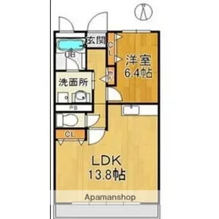 コーポニュー中川【3階】の間取り