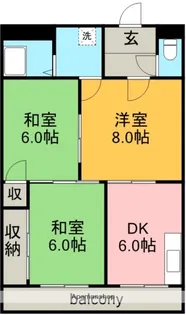 3DKの間取り画像