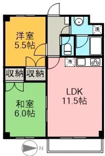 グレースY【2階】の間取り