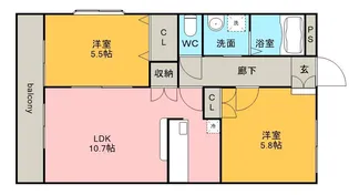プリマヴェーラ【3階】の間取り