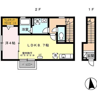 アンピア【2階】の間取り
