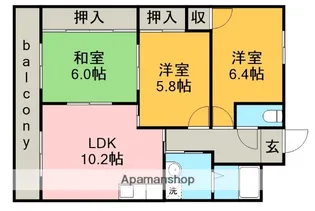 シェモア明正【3階】の間取り