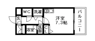 ベレーサ築地口ステーションタワー【907号室】の間取り
