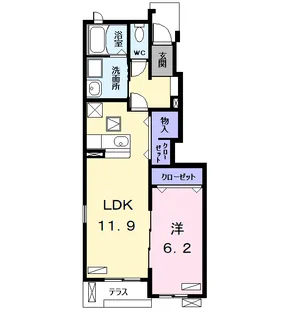 コーラス【1階】の間取り