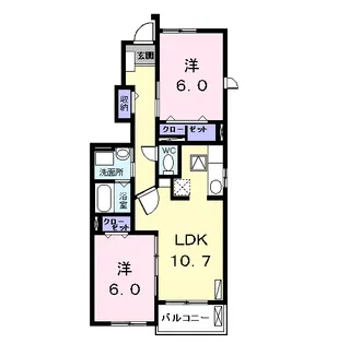 ブルック レジデンスⅠ【1階】の間取り