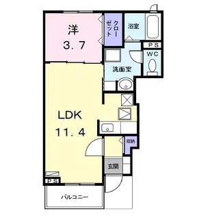 フェアリーベル【1階】の間取り