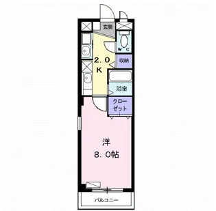 アクティーフ幸【2階】の間取り