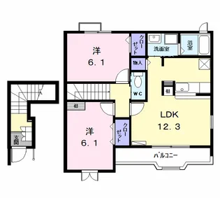 サンガーデン【2階】の間取り