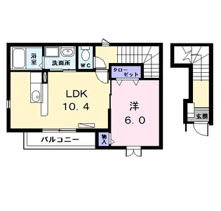 グラース メゾン【2階】の間取り
