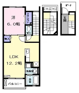 サン・パラストF Ⅲ【3階】の間取り