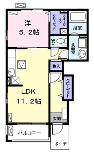 コンフォーティア【1階】の間取り
