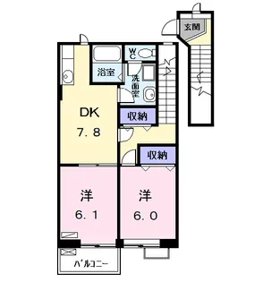 アネックス1【2階】の間取り