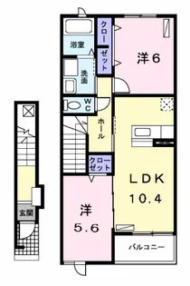 アベリア【2階】の間取り