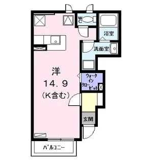 ハーフ・ムーン【1階】の間取り