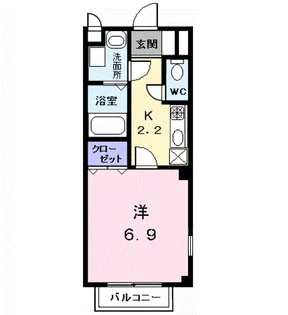 ヴィラジュ・フォンⅡ【1階】の間取り