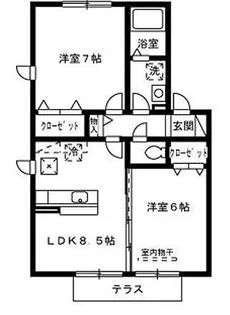 ディアコート【2階】の間取り