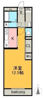 やなぎパークマンション【1階】の間取り