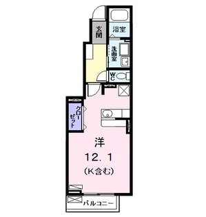 ロイヤル川前 Ⅱ【1階】の間取り