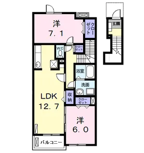 ミッサリオ【2階】の間取り