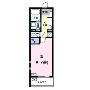 キャッスル横前【2階】の間取り