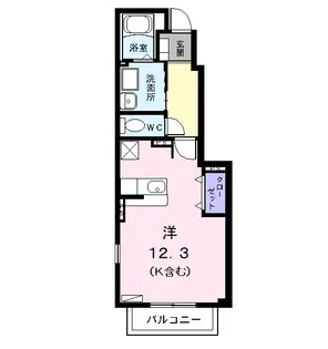 ティーズハウス【1階】の間取り