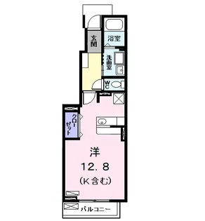 ウィング フルト【1階】の間取り