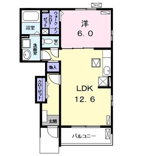 メゾンフクタ Ⅱ【1階】の間取り