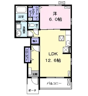 メゾンフクタ Ⅰ【1階】の間取り