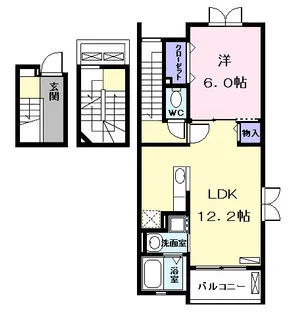 Iride K(イリーデ)【3階】の間取り