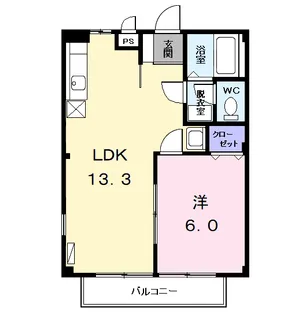 グリーンハイツ【1階】の間取り