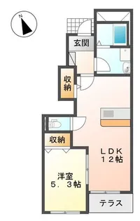 パークサイドすみれ【1階】の間取り