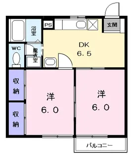 すわハイム1【1階】の間取り